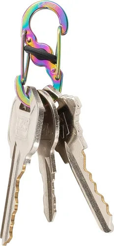 Vista 6 de Nite Ize S-Biner MicroLock - Mosquetón doble de acero inoxidable para llaves, etiquetas para mascotas y accesorios pequeños, palanca de bloqueo