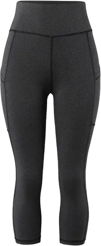 Vista 5 de Kauounady Leggings sólidos de yoga para mujer, pantalones de yoga sin costuras, pantalones de yoga para niñas, talla 8