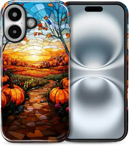 Vista 72 de Funda para iPhone 13 iPhone 14, a prueba de golpes, funda protectora híbrida de 2 capas, doble protección contra caídas, antiarañazos, diseño Rojo