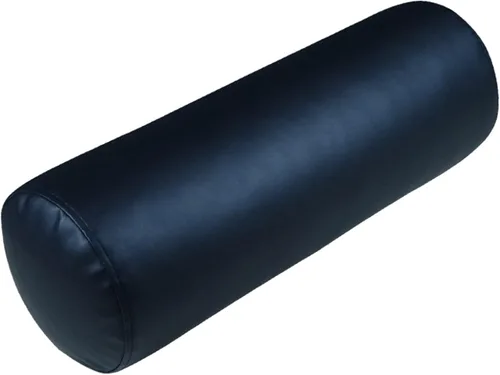 Vista 17 de QQXX Almohada de cuello redondo para dormir, almohada cervical larga impermeable de piel sintética, almohada cilíndrica enrollable con funda Gris C