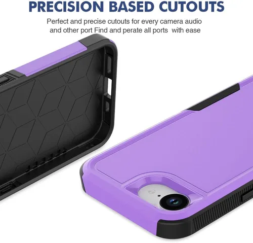 Vista 265 de Jeylly Funda para iPhone SE/Funda para iPhone 5S, Exterior de Plástico Duro que Absorbe Golpes + Interior de Silicona de Goma Defensor contra
