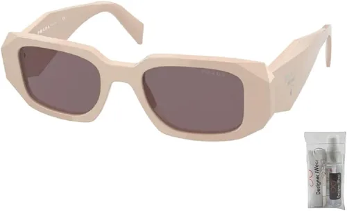 Vista 2 de Prada PR17WS Rectangle Sunglasses for Women + BUNDLE With Designer iWear Complimentary Eyewear Kit