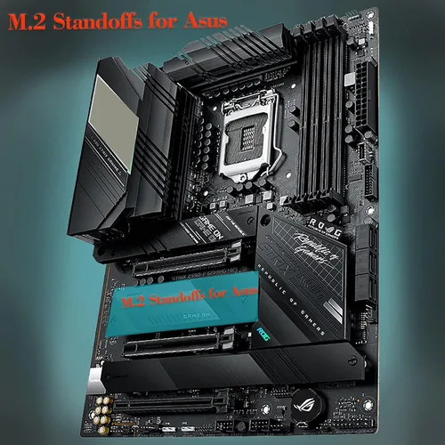 Vista 4 de CO-RODE 48pcs M.2 SSD Standoffs y Tornillos para Asus, Gigabyte, MSI Motherboards