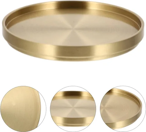 Vista 4 de Hemoton Soporte para tapete de té de latón, resistente al calor, para tazas de té, tazas de café, protector de mesa de bronce antideslizante
