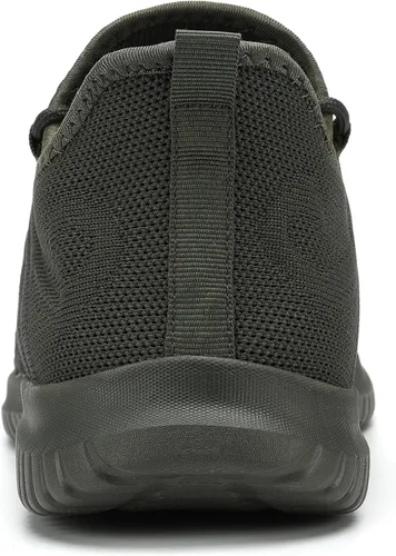 Vista 5 de LCGJR Zapatos deportivos para caminar sin cordones para hombre, tenis de moda, ligeros, para correr, entrenamiento, transpirables, informales