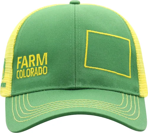 Vista 121 de John Deere Gorra de béisbol con logotipo y malla trasera con contraste, para hombre