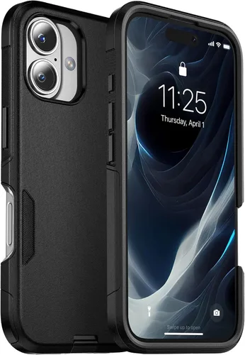 Vista 26 de jaroco Funda para iPhone 13 y Funda para iPhone 14 y Funda para iPhone 15 [Protección de Servicio Pesado][Protección contra Caídas de Grado