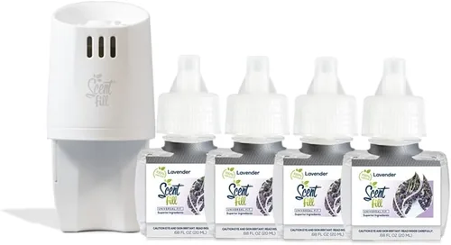 Vista 8 de Scent Fill Ambientador Enchufable de Glaciar 100% Natural, Repuestos de Aceite Perfumado, 2 Repuestos + Difusor