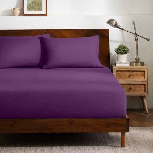 Vista 21 de Bare Home Juego de Sábana Bajera + Fundas de Almohada - Microfibra Ultra-Suave de Lujo 1800 - Doble Cepillado - Bolsillos Profundos - Ajuste Fácil