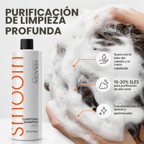 Vista 6 de Keragen Champú aclarador del cabello, 32 oz.