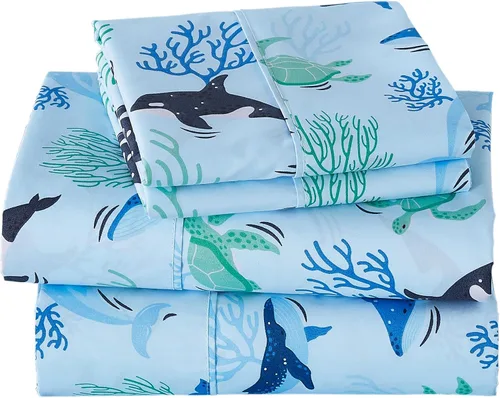 Vista 28 de Viviland 3 Pieces Boys Twin Sheets Set Kids, Baseball Printed Sheets