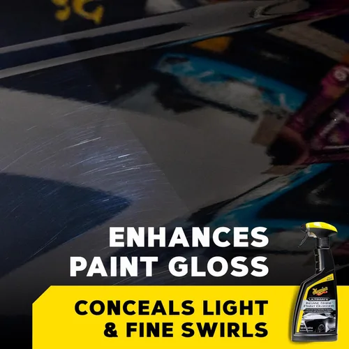 Vista 2 de Meguiar's Ultimate Insane Shine - Brillo de pintura, fácil de usar en aerosol y limpiar el producto para minimizar los remolinos y mejorar