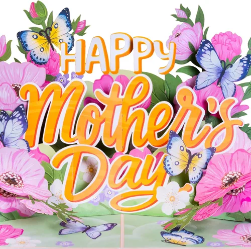 Vista 11 de Paper Love Best Mom Pop Up - Tarjeta de felicitación para el día de la madre hecha a mano en 3D, tarjetas de felicitación para el día de la madre, 5