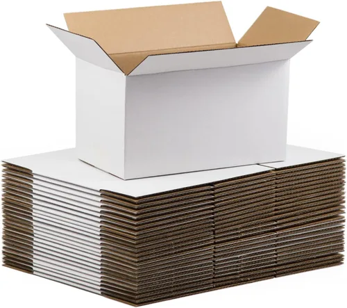 Vista 8 de SUNLPH Cajas de envío blancas de 4 x 4 x 4 pulgadas, cajas pequeñas de cartón corrugado, paquete de 25