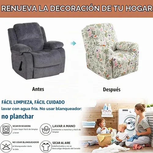 Vista 6 de Fundas para sillas reclinables, fundas reclinables de 4 piezas, fundas para 12 meses