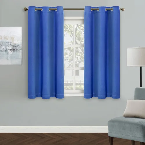 Vista 70 de MYSKY HOME Cortinas Aqua para Armario para Entrada Cortina Opaca para Puerta para Sala de Estar Cortina Oscurecedora de Habitación con Ojales