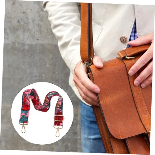 Vista 4 de EXCEART 7 pcs Backpack Straps Hip Belt for Backpack Cross Body Bag Strap Adjustable Bag Strap Canvas Crossbody Strap Vintage Purse Strap Long