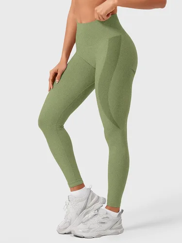 Vista 27 de HIGORUN - Leggings sin costuras para mujer, moldeadores, con diseño gráfico de sonrisas, de cintura alta, para el gimnasio, yoga o hacer ejercicio