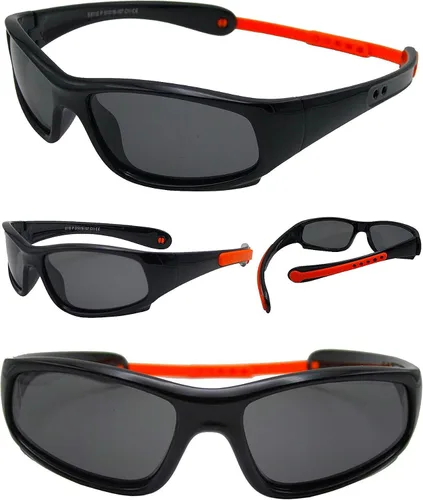Vista 4 de COOLSOME Gafas de sol polarizadas flexibles con protección UV para niños y niñas de 3 a 10 años con correa