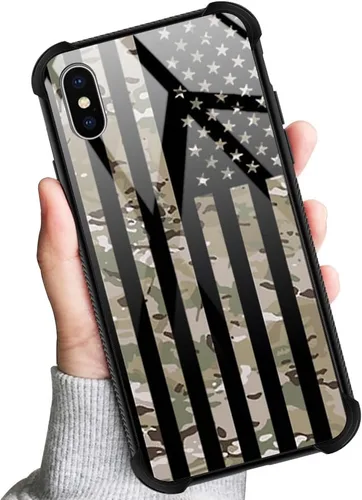 Vista 6 de DJSOK Funda compatible con iPhone XR, diseño con patrón de parachoques trasero, esquinas reforzadas antiarañazos, caver de TPU suave, fundas