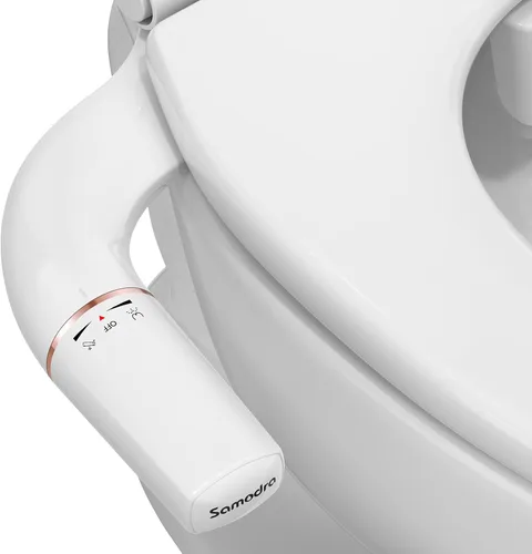 Vista 12 de SAMODRA - Accesorio de bidé ultrafino para inodoro – Doble boquilla (lavado frontal y trasero) Bidés higiénicos para inodoros existentes