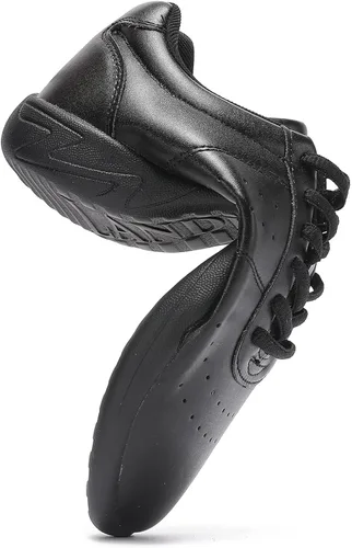 Vista 7 de LANDHIKER Cheer Shoes para mujer zapatos de baile blancos para niñas zapatos deportivos de animadoras zapatos deportivos de moda zapatos deportivos