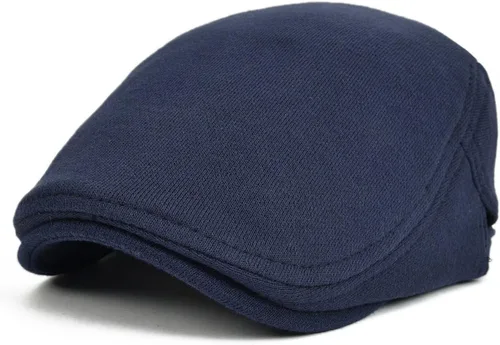 Vista 26 de VOBOOM Hombres Newsboy Cap Algodón Flat Ivy Gatsby Driving Hat