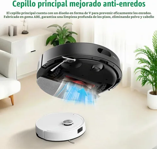 Vista 3 de Piezas de repuesto para Roborock Q7 M5/Q7 M5+/Q7 L5/Q7 L5+, 1 cepillo principal, 4 cepillos laterales, 4 filtros Hepa, 4 almohadillas de trapeador