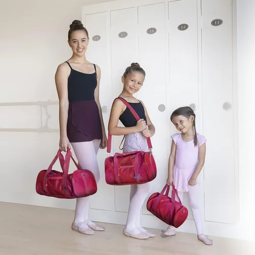 Vista 7 de Bixbee Bolsas de lona para niños, rubí frambuesa (Ruby Raspberry), L, Bolsa de lona