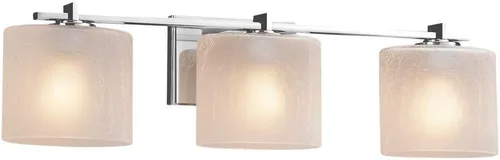 Vista 2 de Justice Design Group Lighting FSN-8443-30-FRCR-DBRZ Era - Barra de baño, bronce oscuro