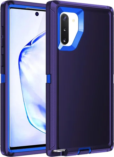 Vista 10 de Funda para Galaxy Note 10 Plus, a prueba de golpes, a prueba de caídas, a prueba de polvo, protección de cuerpo completo de 3 capas, funda rígida