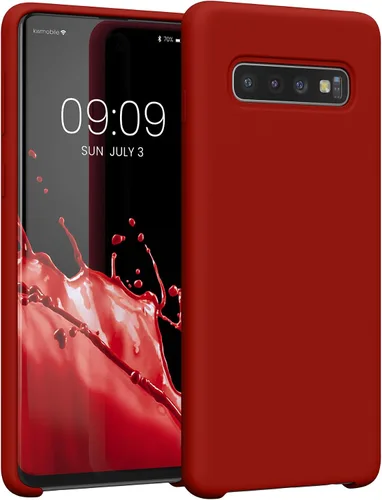 Vista 322 de kwmobile Funda compatible con Samsung Galaxy S9 - Funda de silicona TPU con acabado suave - Blue Reef