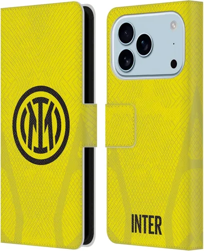 Vista 29 de Head Case Designs Officially Licensed Inter Milan Away 2025/26 Crest Kit Leather Wallet Case Compatible with Apple iPhone 11