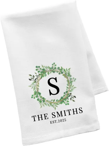 Vista 27 de Andaz Press Toalla de Cocina Personalizada, Toalla de Té de Saco de Harina, La Mejor Mamá de Todos los Tiempos Nombres Personalizados de Niños