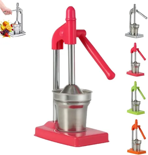 Vista 9 de Exprimidor manual de hierro fundido, exprimidor manual de hierro fundido resistente, máquina trituradora para jugo de naranja de limonada fresca