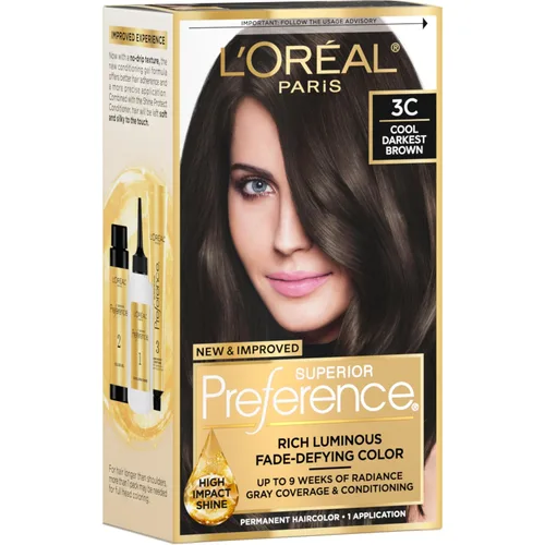 Vista 17 de L'Oreal Paris Superior Preference - Tinte permanente luminoso que desafía la decoloración para el cabello, tinte para el cabello hasta 9 semanas