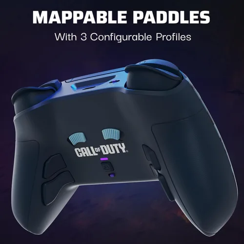 Vista 3 de PDP Victrix Pro BFG Wireless Controller for PS4PS5PC, Call of Duty Midnight Mask Sony 3D Audio, Modular Back ButtonsClutch TriggersJoystick