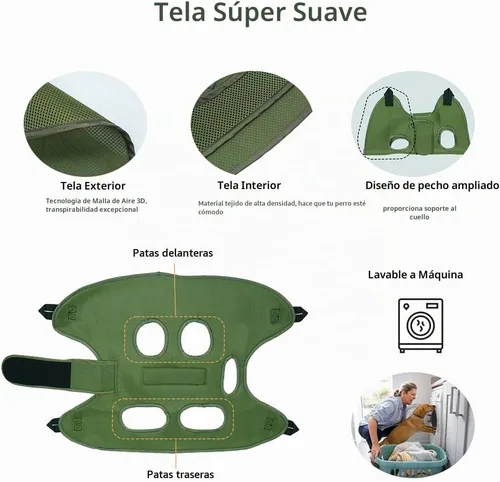 Vista 3 de Mklhgty Hamaca de aseo para perros para recortar uñas y cuidado de oídos/ojos, cabestrillo para aseo con cortaúñas