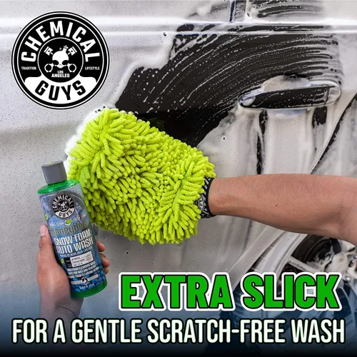 Vista 4 de Chemical Guys Honeydew Snow Foam (CWS_110_16) y Extreme Wash & Wax (CWS_207_16) Jabón de lavado de autos Paquete de 16 onzas (2) botellas de 16 onzas