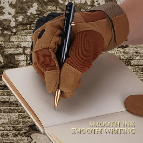 Vista 7 de SMOOTHERPRO Bolt Action - Bolígrafo de aluminio compatible con Parker y Fisher Space SPR, bolígrafo EDC para escribir, negro (TP331BK)