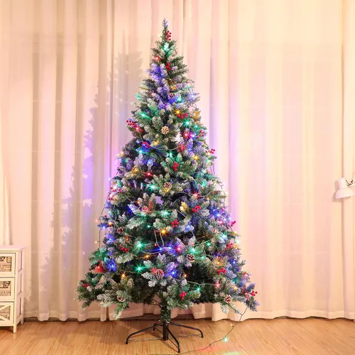 Vista 2 de 7.5ft Pre-Lit Artificial Christmas Tree