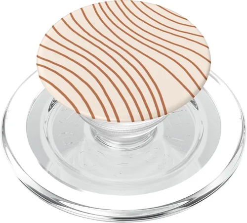 Vista 8 de Estuche PopSockets intercambiable PopGrip de color pastel marrón claro