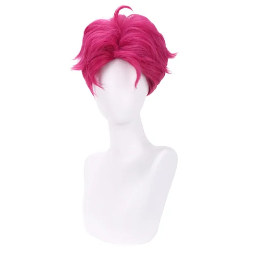 Vista 21 de RightOn Peluca marrón corta para disfraz, pelucas cortas marrones para hombre y mujer, fiesta de cosplay