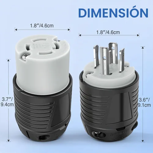 Vista 6 de Nilight Enchufes de bloqueo de giro del generador de 30Amp ETL enumerados