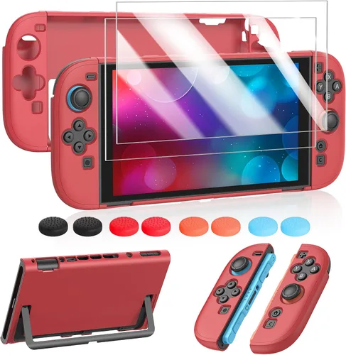 Vista 12 de FYOUNG Protective Case for Nintendo Switch 2 2025, Slim Hard Shell for Switch 2 Accessories, Scratch&Shock Protection Cover with Screen Protector, 8