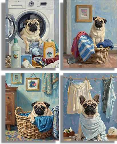 Vista 7 de Arte de pared enmarcado para baño, gato negro, aventura oceánica, póster de lienzo de 4 piezas de gato pirata náutico con caballito de mar, manatí
