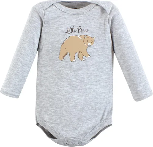 Vista 54 de Hudson Baby baby-boys Cotton Long-sleeve Bodysuits 5-pack