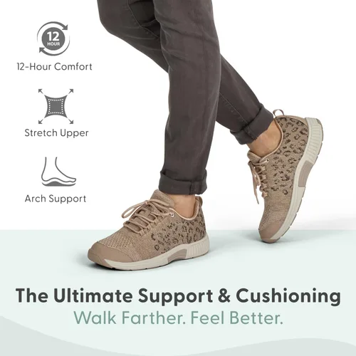 Vista 2 de Orthofeet Coral para mujer Beige (Beige Leopard)