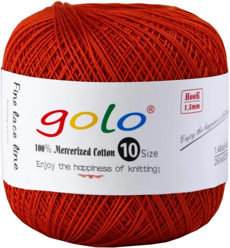 Vista 128 de Golo - 3 bolas de hilo de ganchillo tamaño 10, hilo de crochet para tejer a mano 102