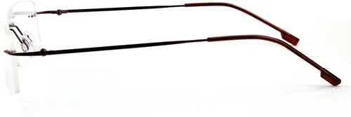Vista 14 de Agstum Titanium Alloy Flexible Rimless Hinged Frame Optical Eyeglasses Frames